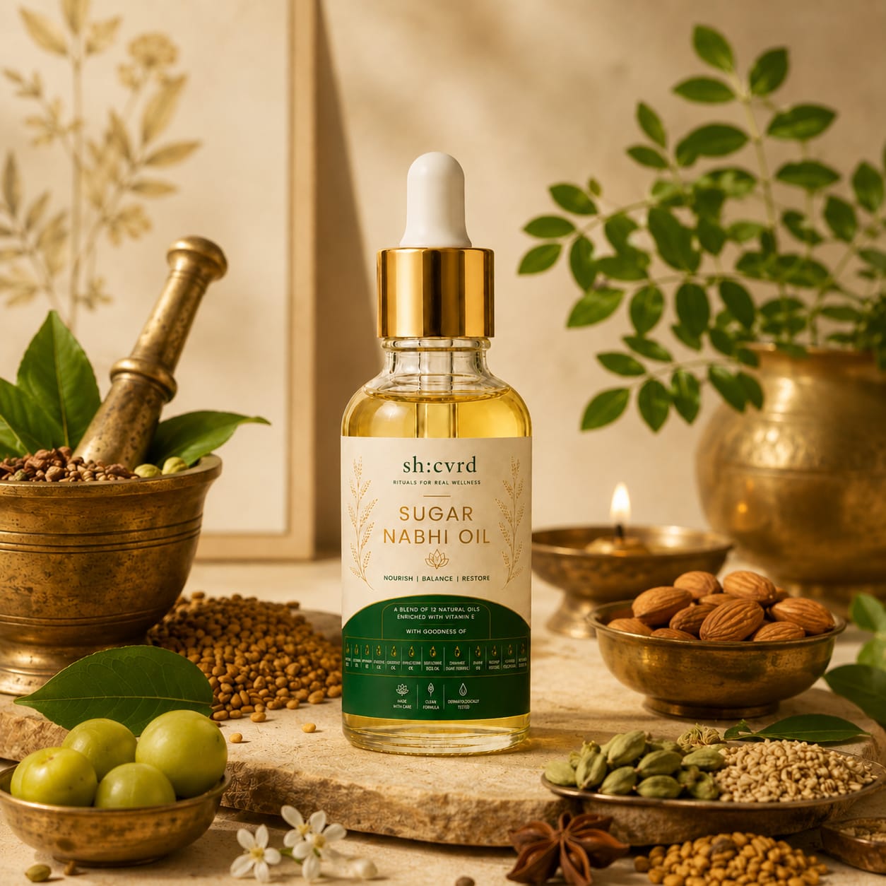 Ayurvedic Nabhi Oil for Digestive Balance & Bloating Relief