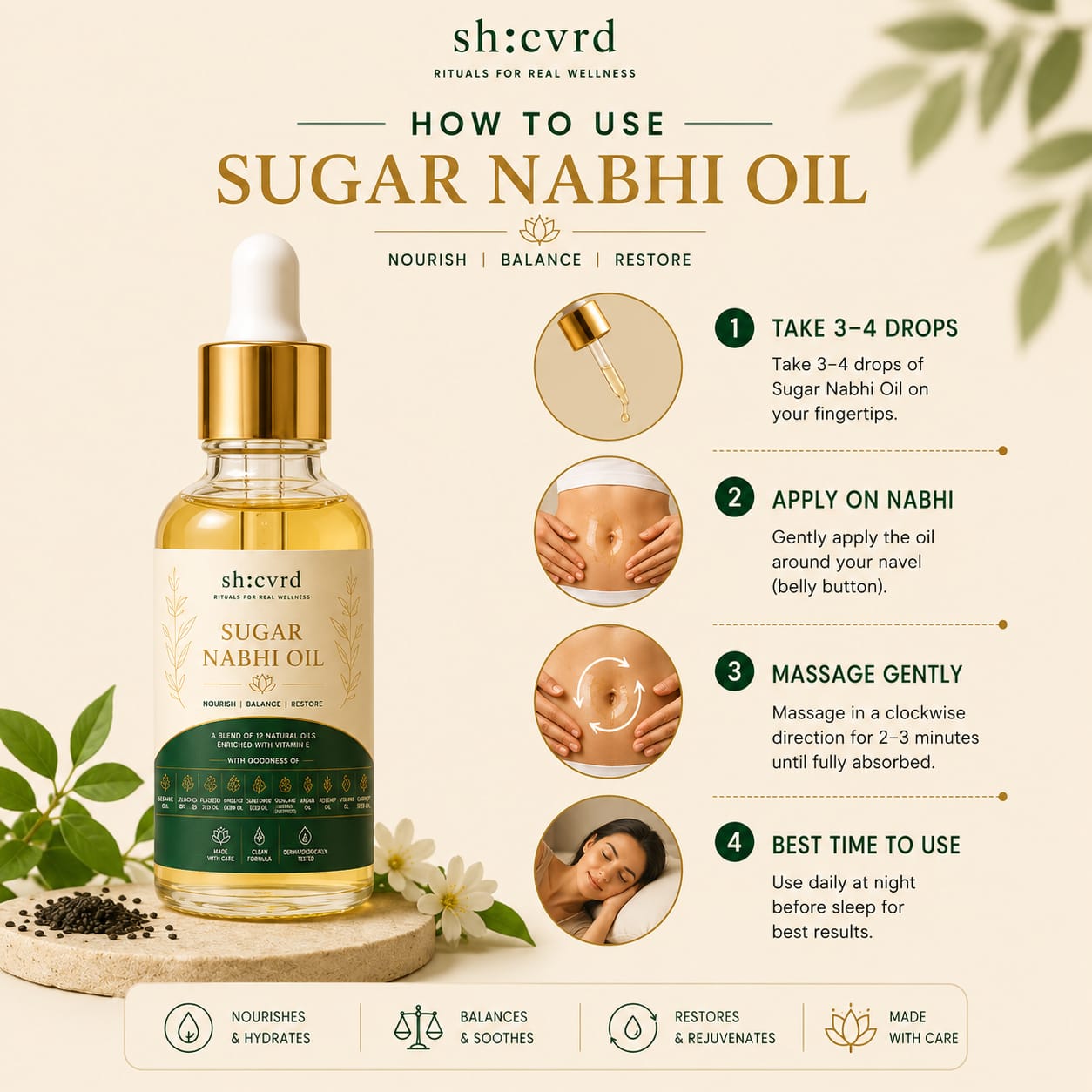 Ayurvedic Nabhi Oil for Blood Sugar Balance & Daily Wellness