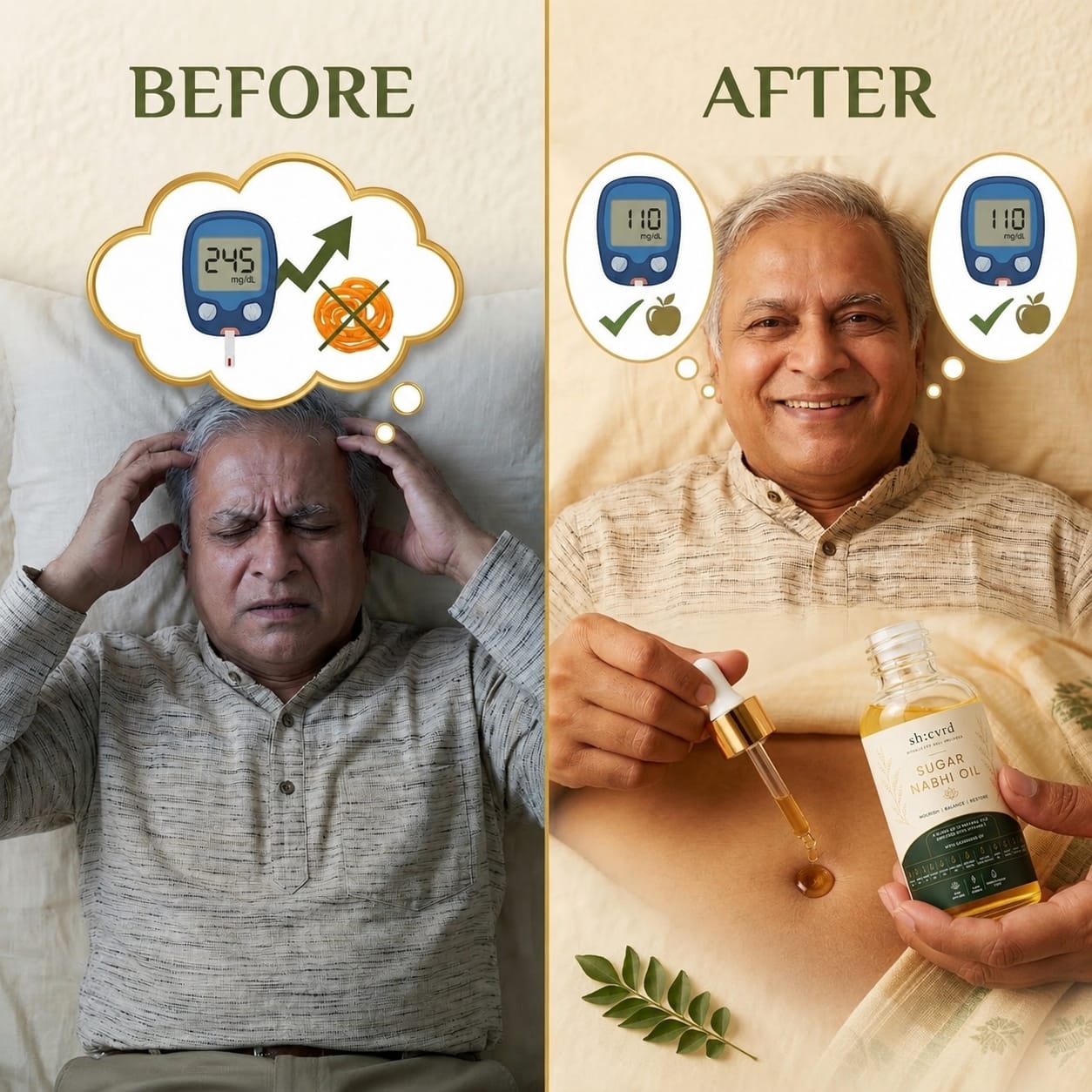 Ayurvedic Nabhi Oil for Blood Sugar Balance & Daily Wellness